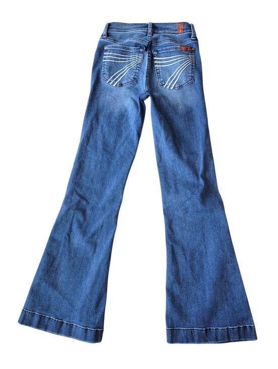 7 For All Mankind Denim - 7 For All Mankind Dojo Women’s Flare Jeans Pond Blue 7FAM Size 23